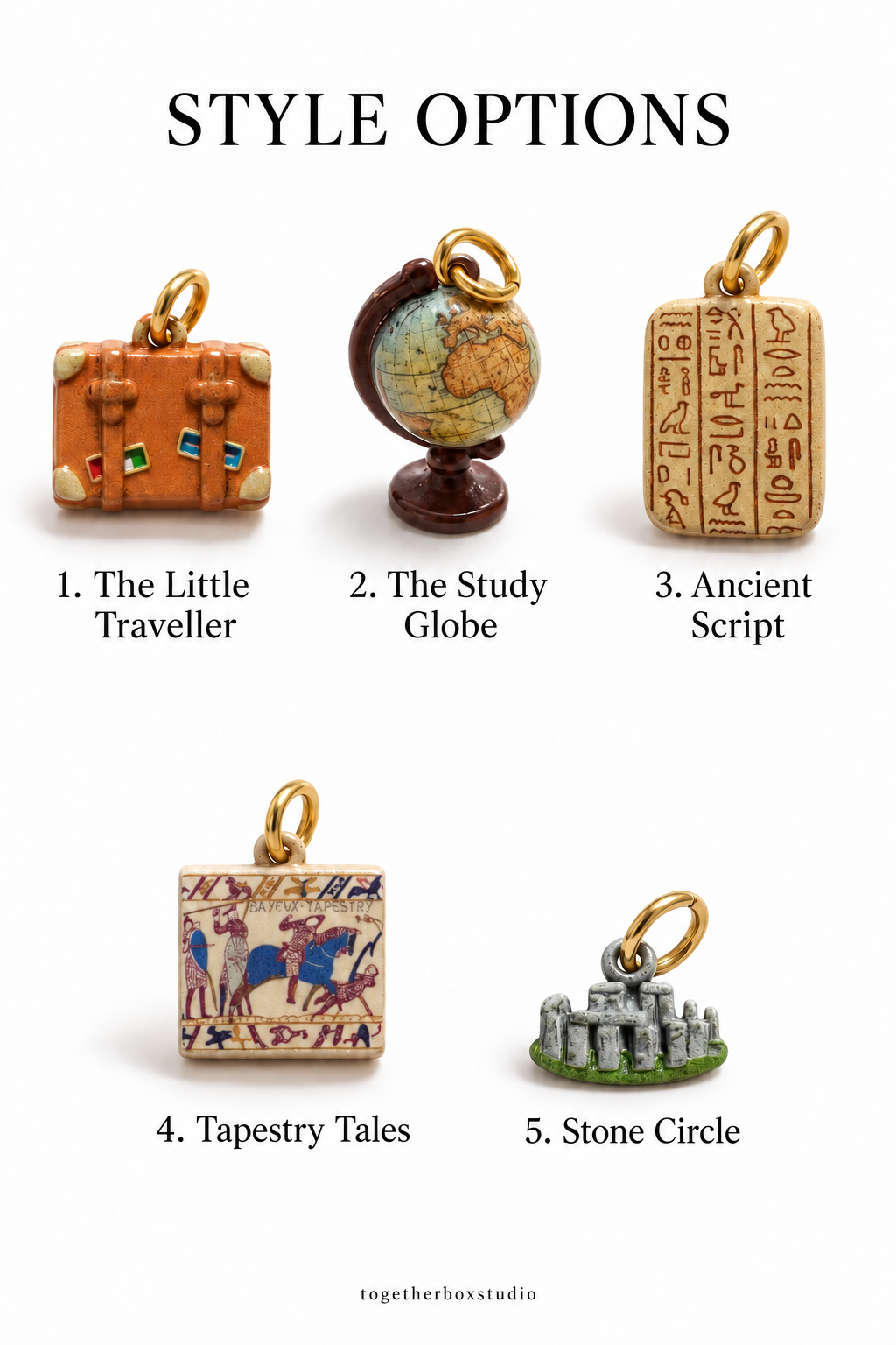 The Traveller's Study – Copper History & Travel Charms & Pendants
