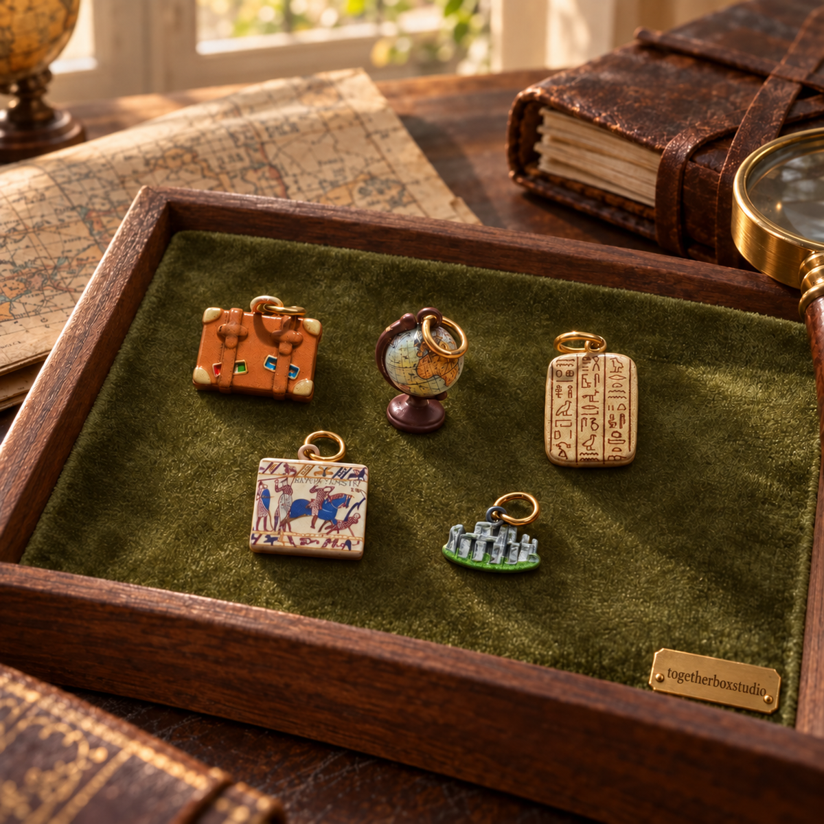 The Traveller's Study – Copper History & Travel Charms & Pendants